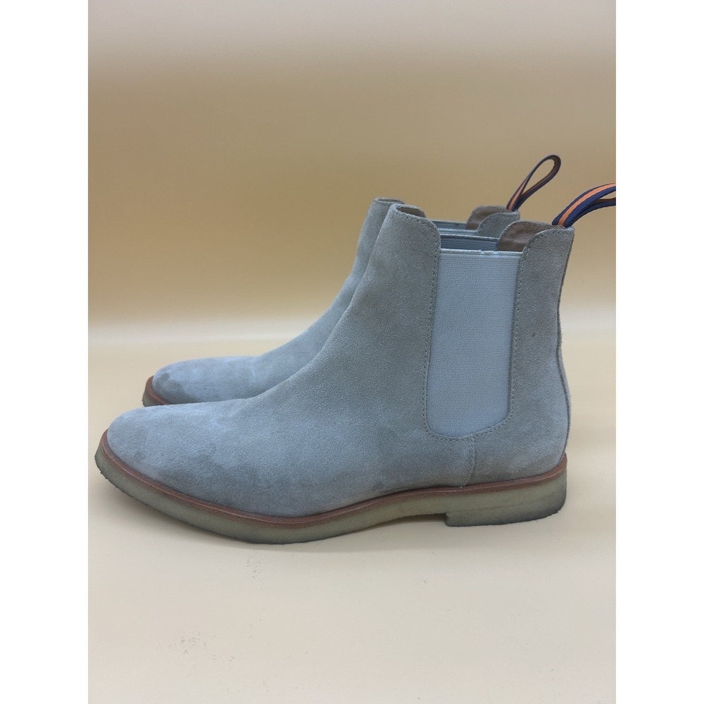 New Republic Chelsea Boots Tan‎ Beige Suede Crepe Sole Men's Size 9.5